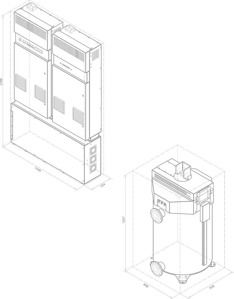 Промышленный электрокотел 850 кВт